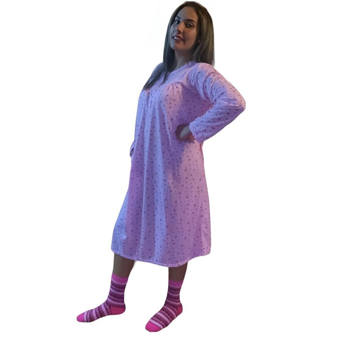 AGW - Pack 3 Camisas De Dormir Mujer Manga Larga