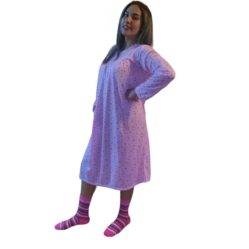 AGW - Pack 3 Camisas De Dormir Mujer Manga Larga