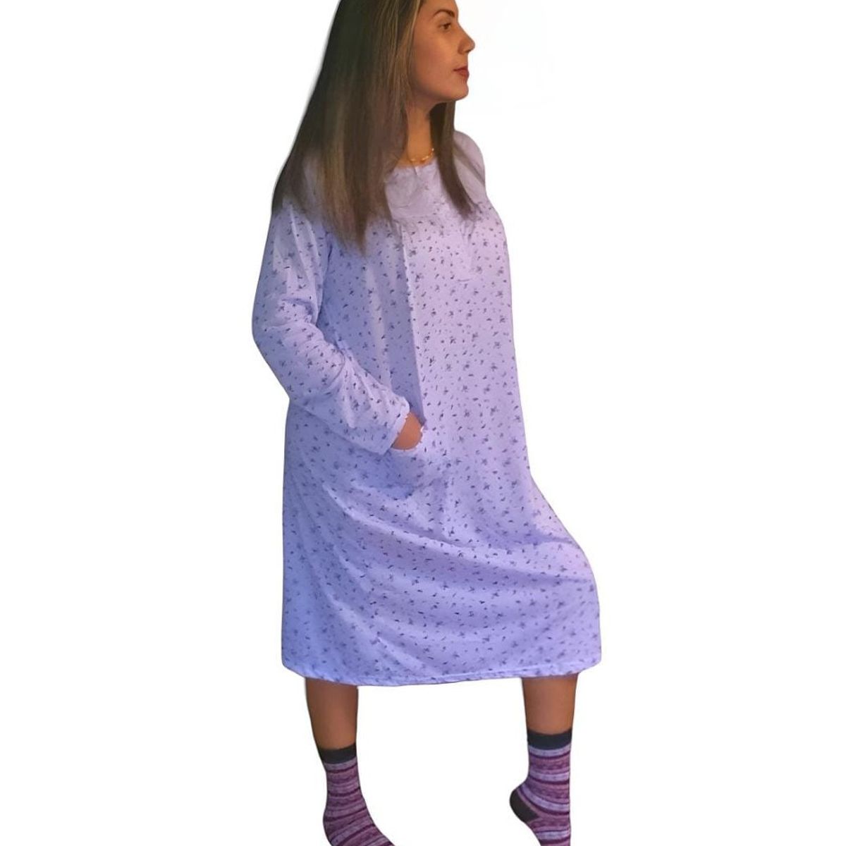 AGW - Pack 3 Camisas De Dormir Mujer Manga Larga