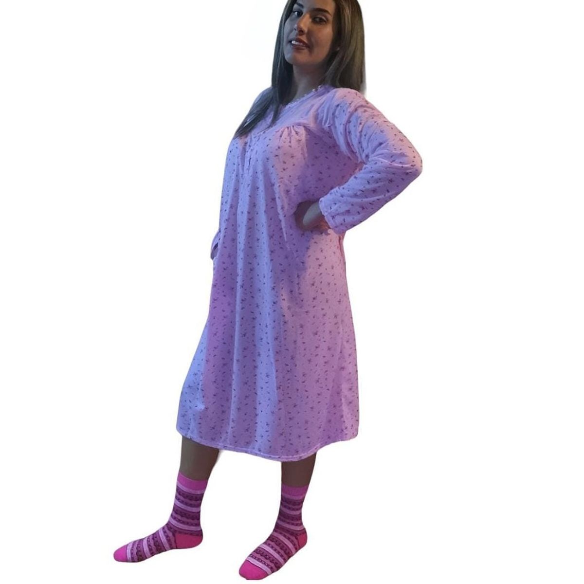 AGW - Pack 3 Camisas De Dormir Mujer Manga Larga