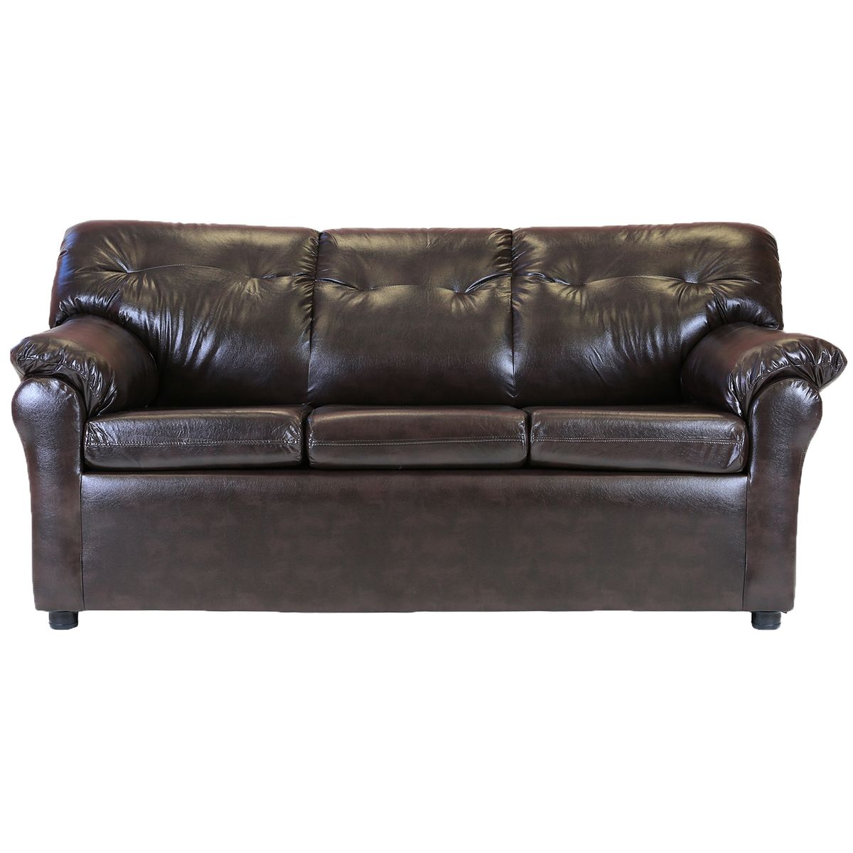 MUEBLES AMERICA - Living América 311 Cuero Sintético Café