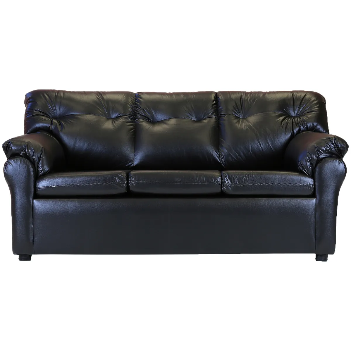 MUEBLES AMERICA - Living América 311 Cuero Sintético Negro