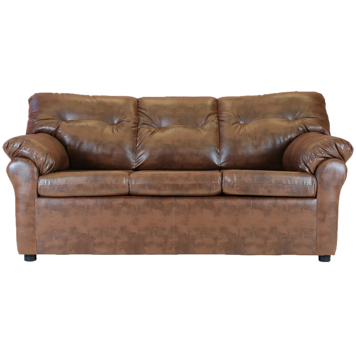 MUEBLES AMERICA - Living América 311 Cuero Sintético Caramelo