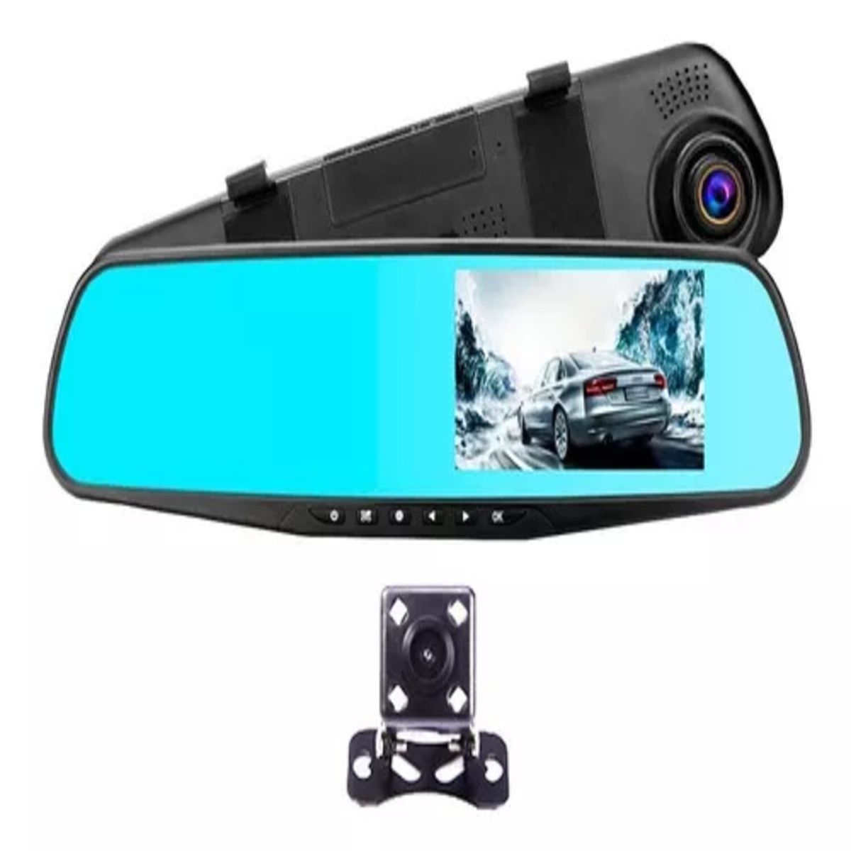 GENERICO - Espejo Retrovisor Con Camara Full Hd  Camara De Retroceso.