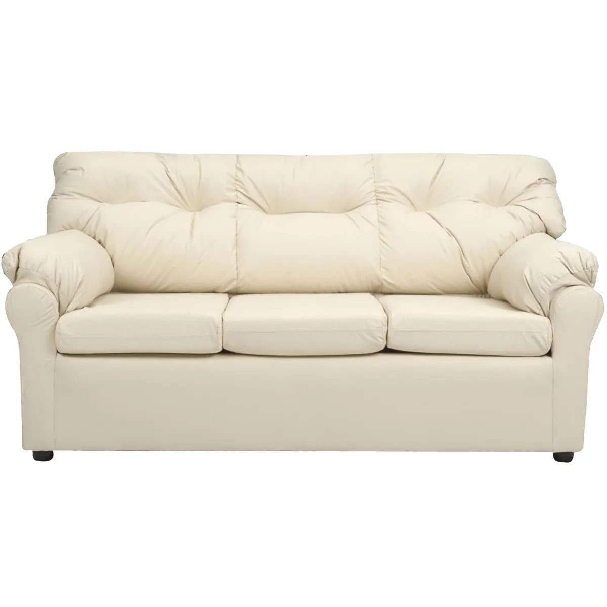 MUEBLES AMERICA - Living América 311 Cuero Sintético Beige