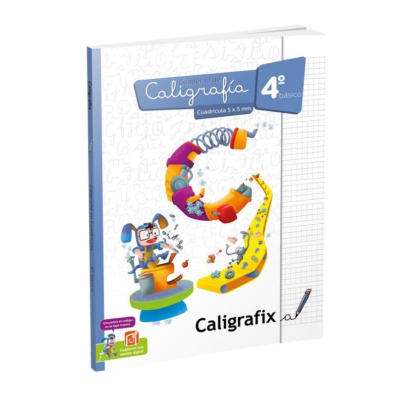 CALIGRAFIX - Caligrafix Cuaderno Caligrafia 4° Basico Cuadricula Edicion Actualizada