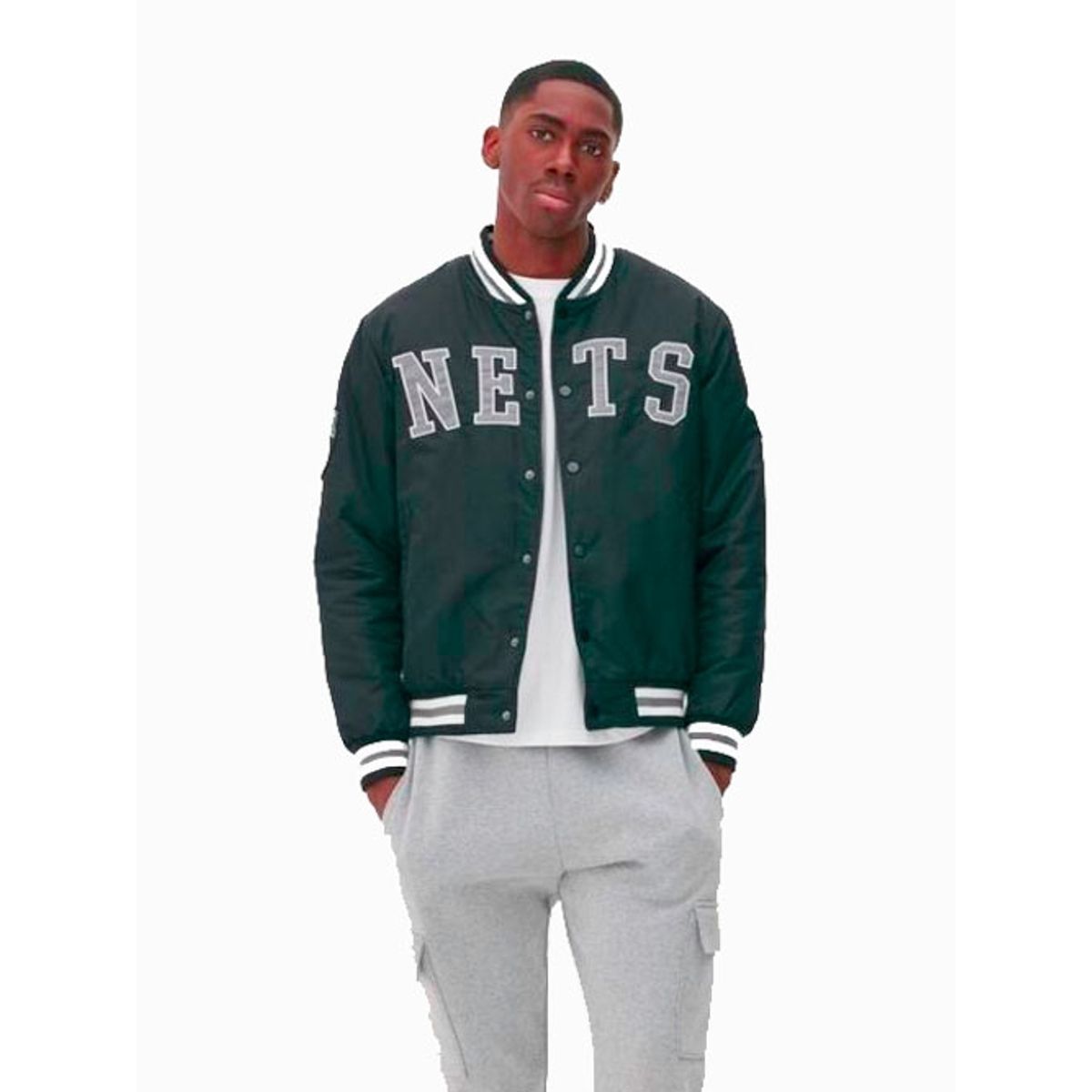 NBA - Chaqueta Bomber Nets Brooklyn Original Nba