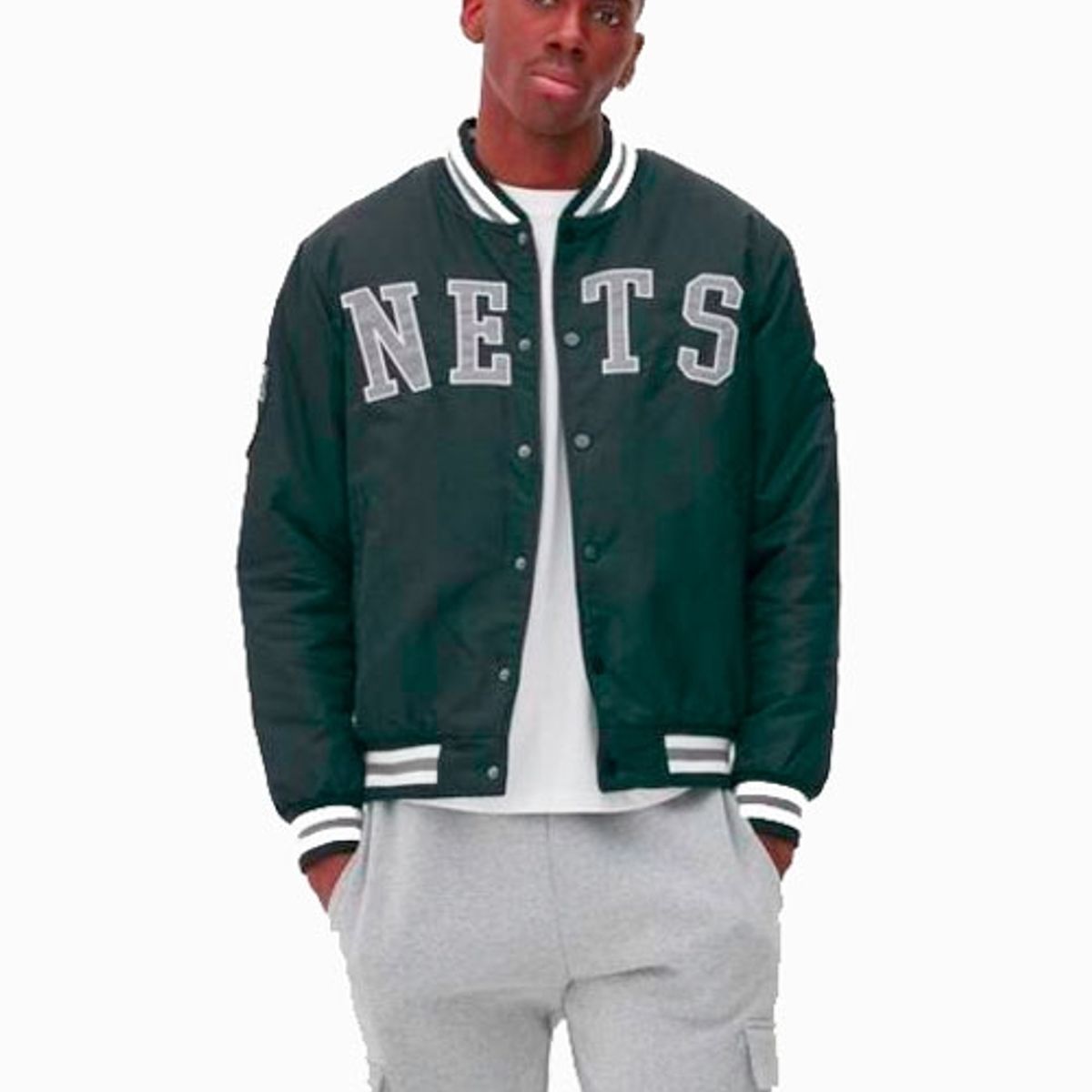 NBA - Chaqueta Bomber Nets Brooklyn Original Nba