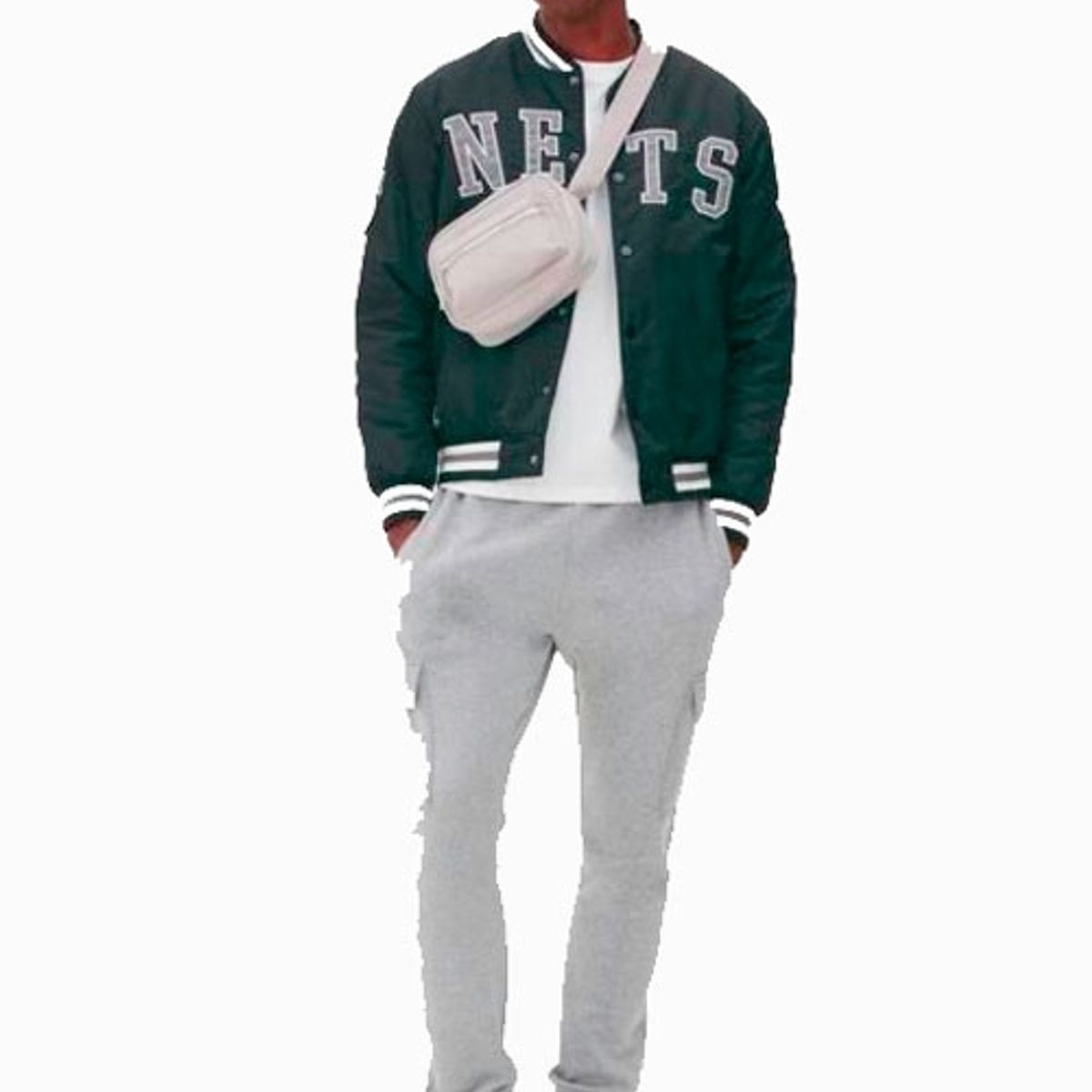 NBA - Chaqueta Bomber Nets Brooklyn Original Nba