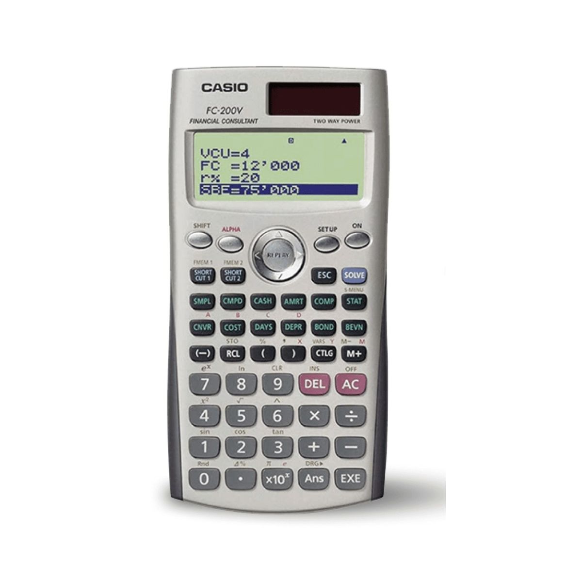 CASIO - Calculadora Financiera Casio Fc-200v version 1