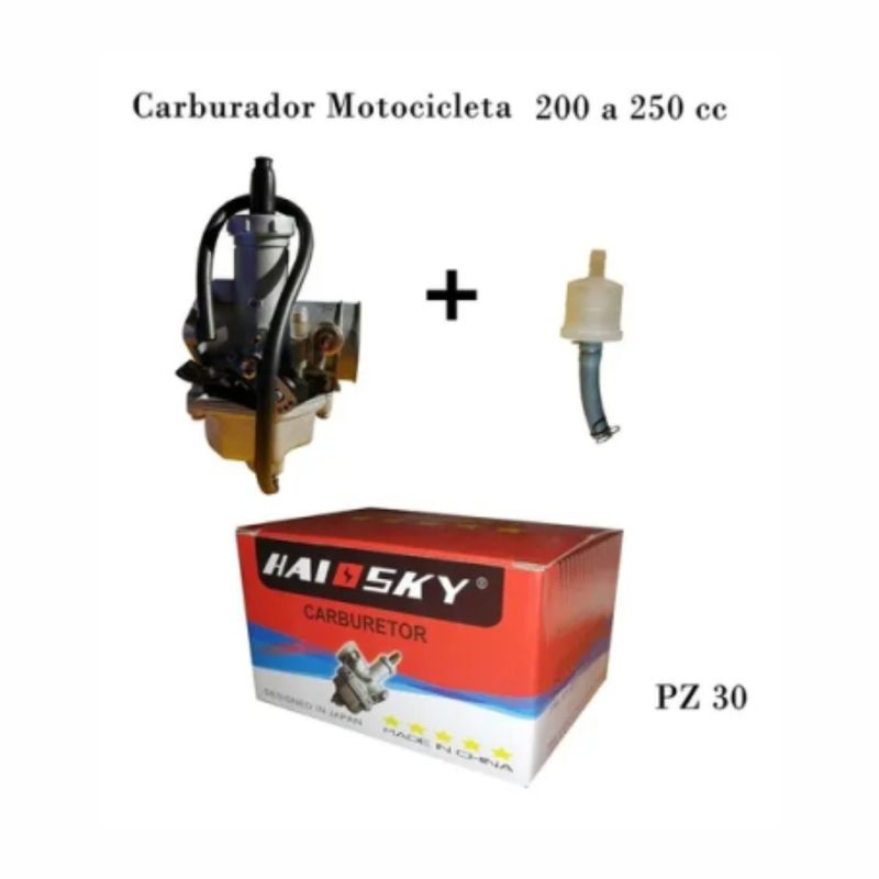 GENERICO - CARBURADOR PZ30 MOTO 200 Y 250 SIN BOMBA DE PIQUE