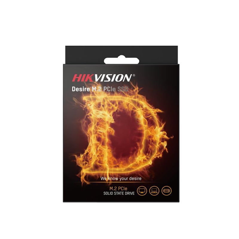 HIKVISION - Hikvision NVME M2 PCIE 1TB HS-SSD-DESIRE-P 1024GB