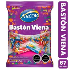 ARCOR - Bastón Viena Sabor Frutas De (Bolsa Con 66 Unidades)