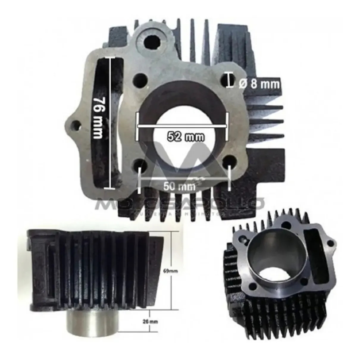 GENERICO - Kit De Cilindro Completo Moto  Atv 110cc