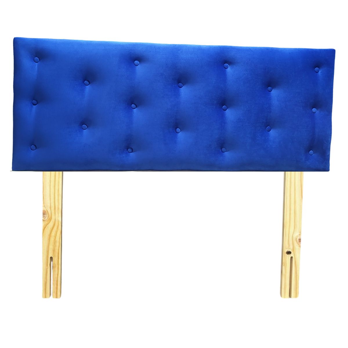 GENERICO - Respaldo 2 Plazas Azul Felpa Muebles Rimar