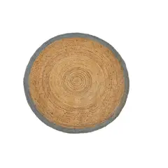 BAZHARS - Alfombra Yute 200X200 cm Nav Bk 080