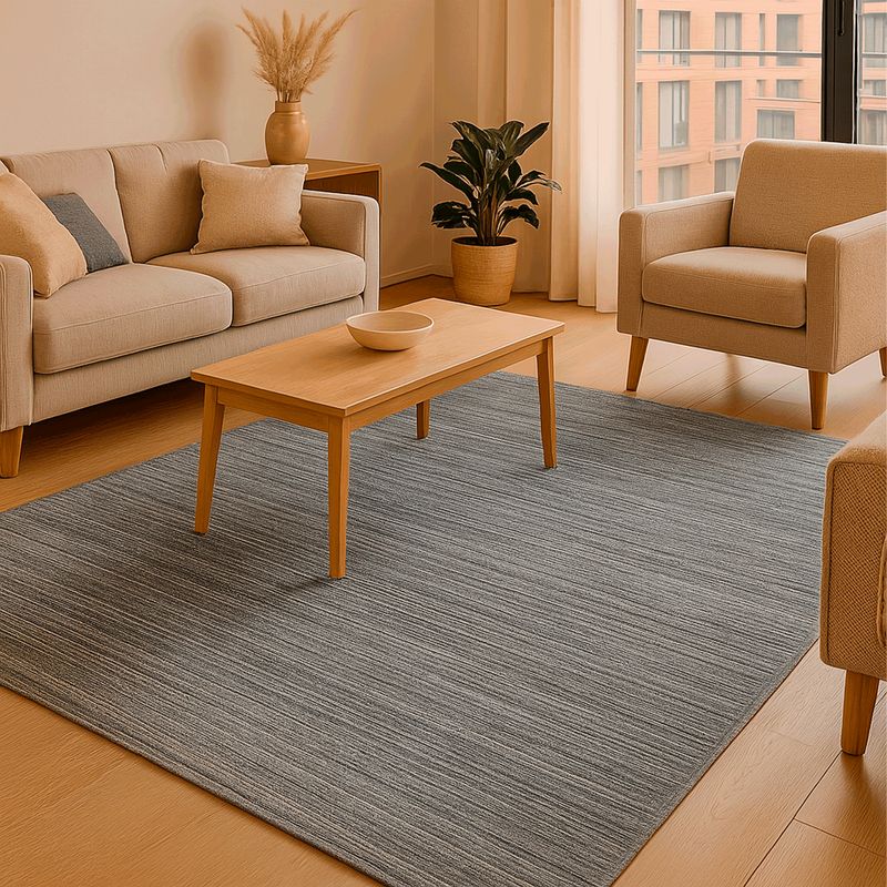 BAZHARS - Alfombra 160X230 cm Natural Rug Cut 2071 Gr Bazhars