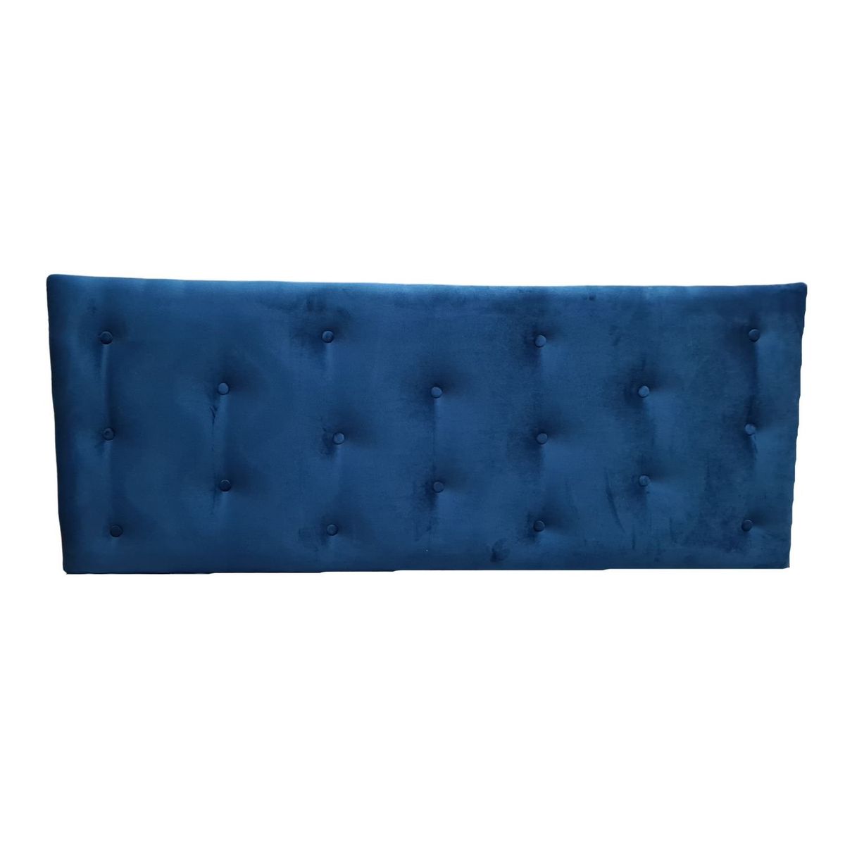 GENERICO - Respaldo 2 Plazas Azul Marino Felpa Muebles Rimar