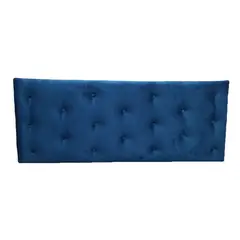 GENERICO - Respaldo 2 Plazas Azul Marino Felpa Muebles Rimar