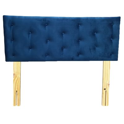 Imagen 2 del producto Respaldo 2 Plazas Azul Marino Felpa Muebles Rimar