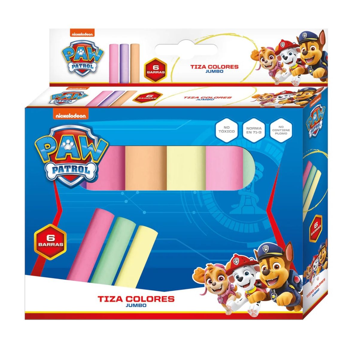 GENERICO - Set 6 tizas Jumbo Paw Patrol