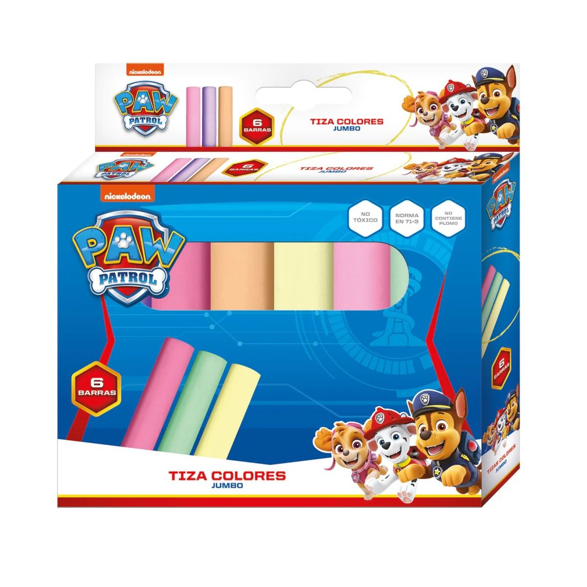 GENERICO - Set 6 tizas Jumbo Paw Patrol