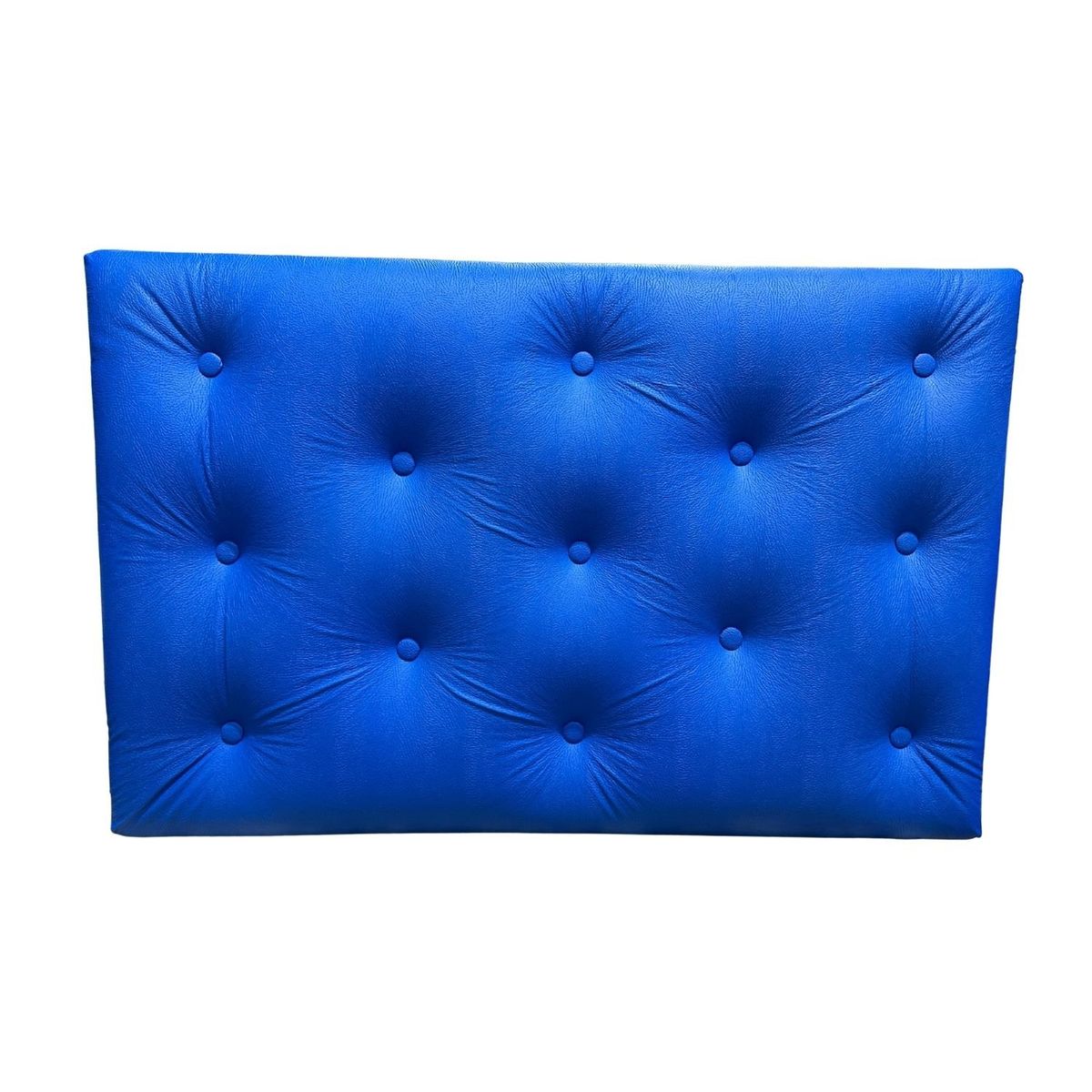 GENERICO - Respaldo 1 Plaza Azul Eco Cuero Muebles Rimar