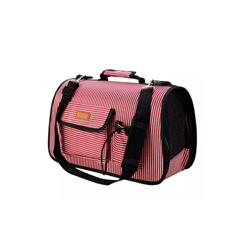 GENERICO - Bolso Transportador Para Gatos o Perros Cachorros Rojo