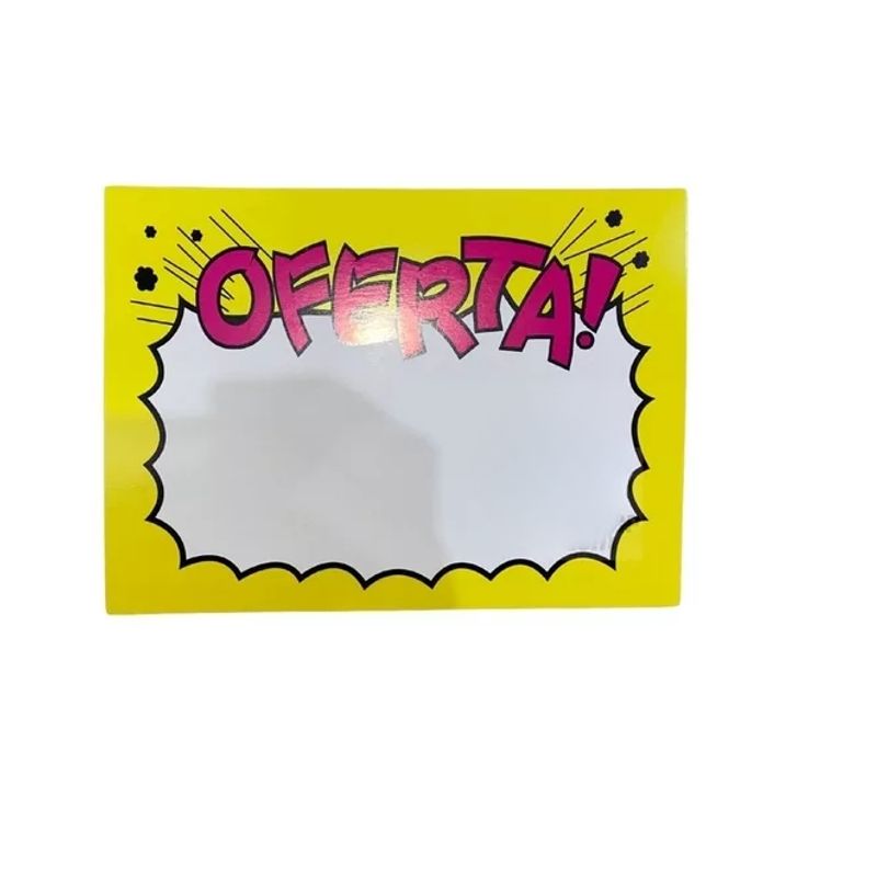 GENERICO - Pack 10 Etiquetas Pequeñas Oferta Para Precios Vnz 10x13,5cm