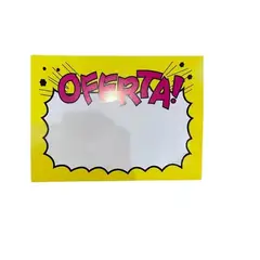GENERICO - Pack 10 Etiquetas Pequeñas Oferta Para Precios Vnz 10x13,5cm