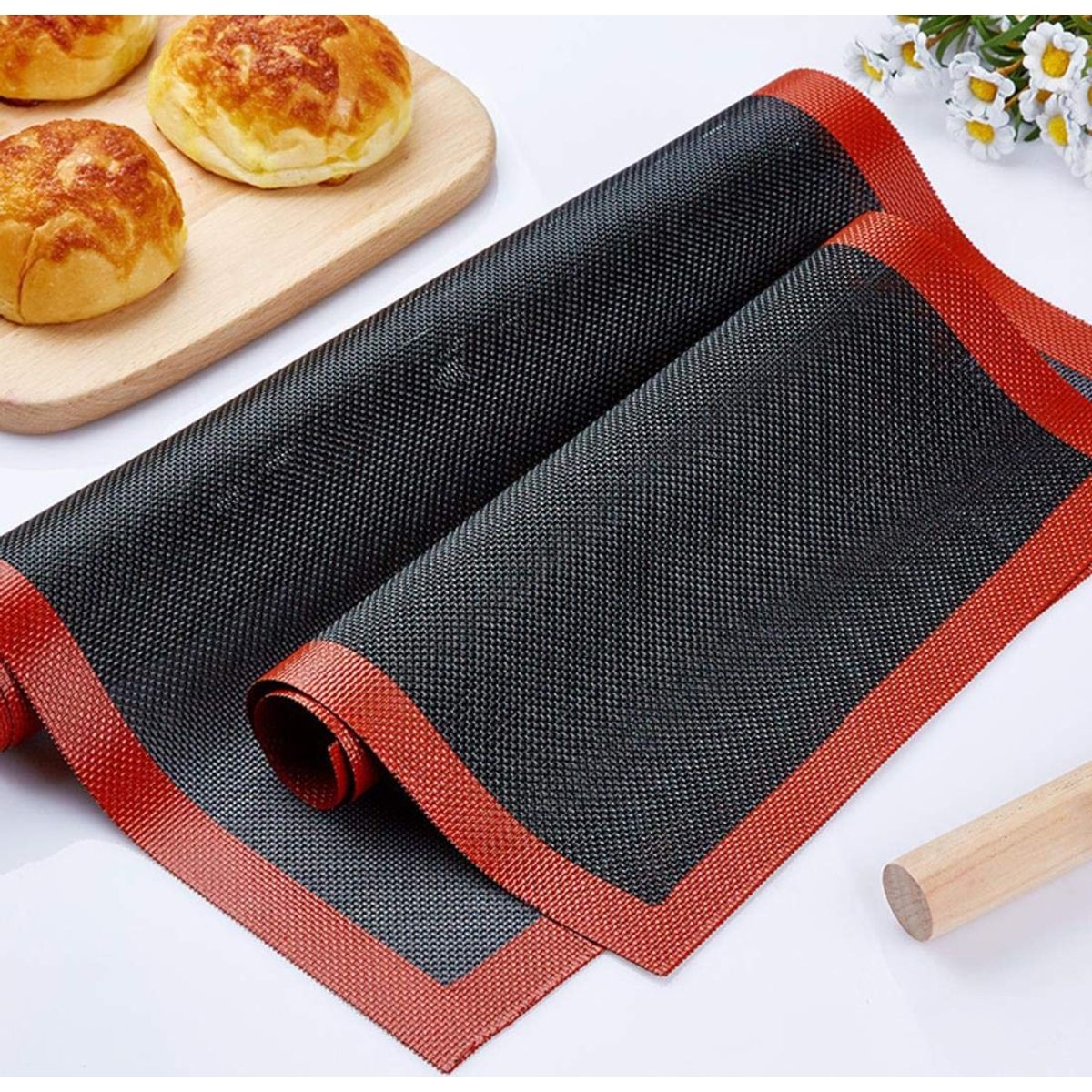 GENERICO - Mat Silicona Para Hornear Antihaderente Bandeja Reusable