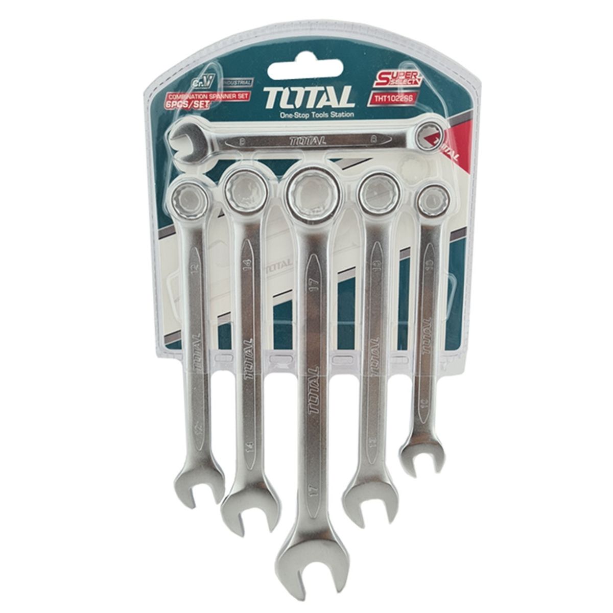 TOTAL TOOLS - Set Juego De Llaves Punta Corona 6 Piezas Total Tht102266