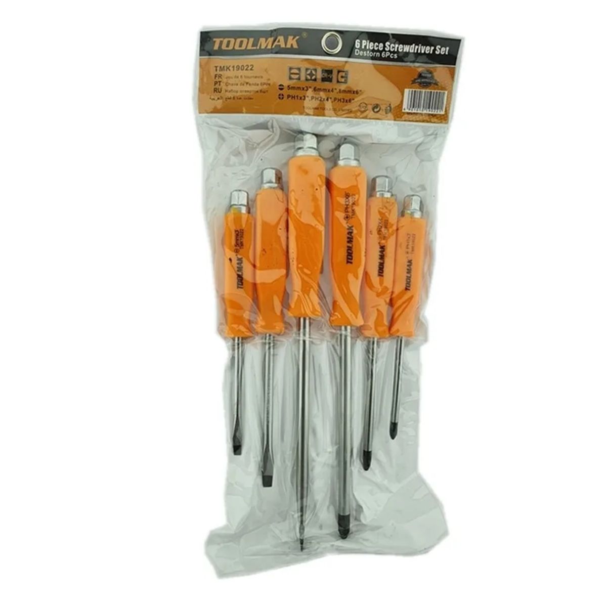 GENERICO - Set Kit Juego De Destornilladores De Golpe 6 Piezas Toolmak