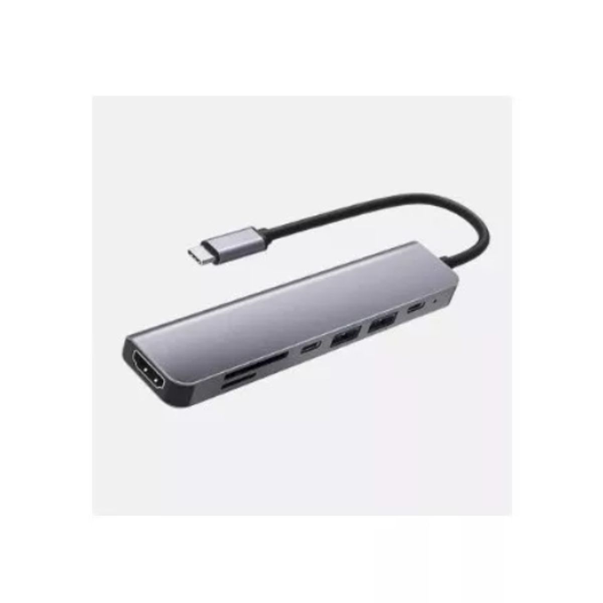 GENERICO - Hub Adaptador Usb Tipo C 7 En 1 Para Mac Macbook Windows