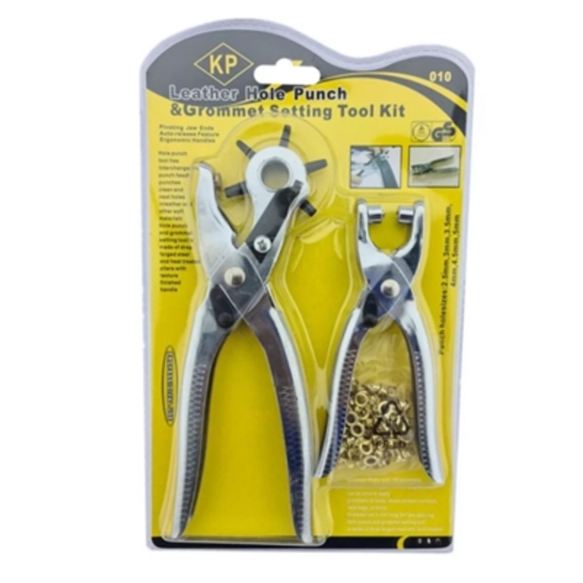 KP - Set Alicates Sacabocado 2 Piezas Ojetillos Kp