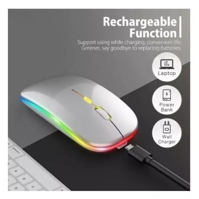 Imagen 2 del producto Mouse Óptico Inalámbrico Recargable Led Rgb 24ghz Rf-6800