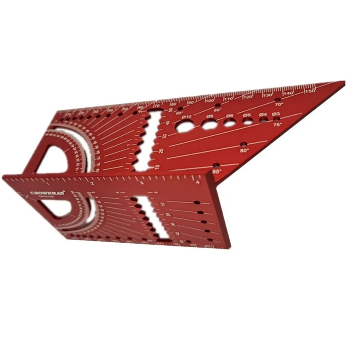 GENERICO - Plantilla Escuadra 45-90°c Carpinteria Aluminio Multifuncion