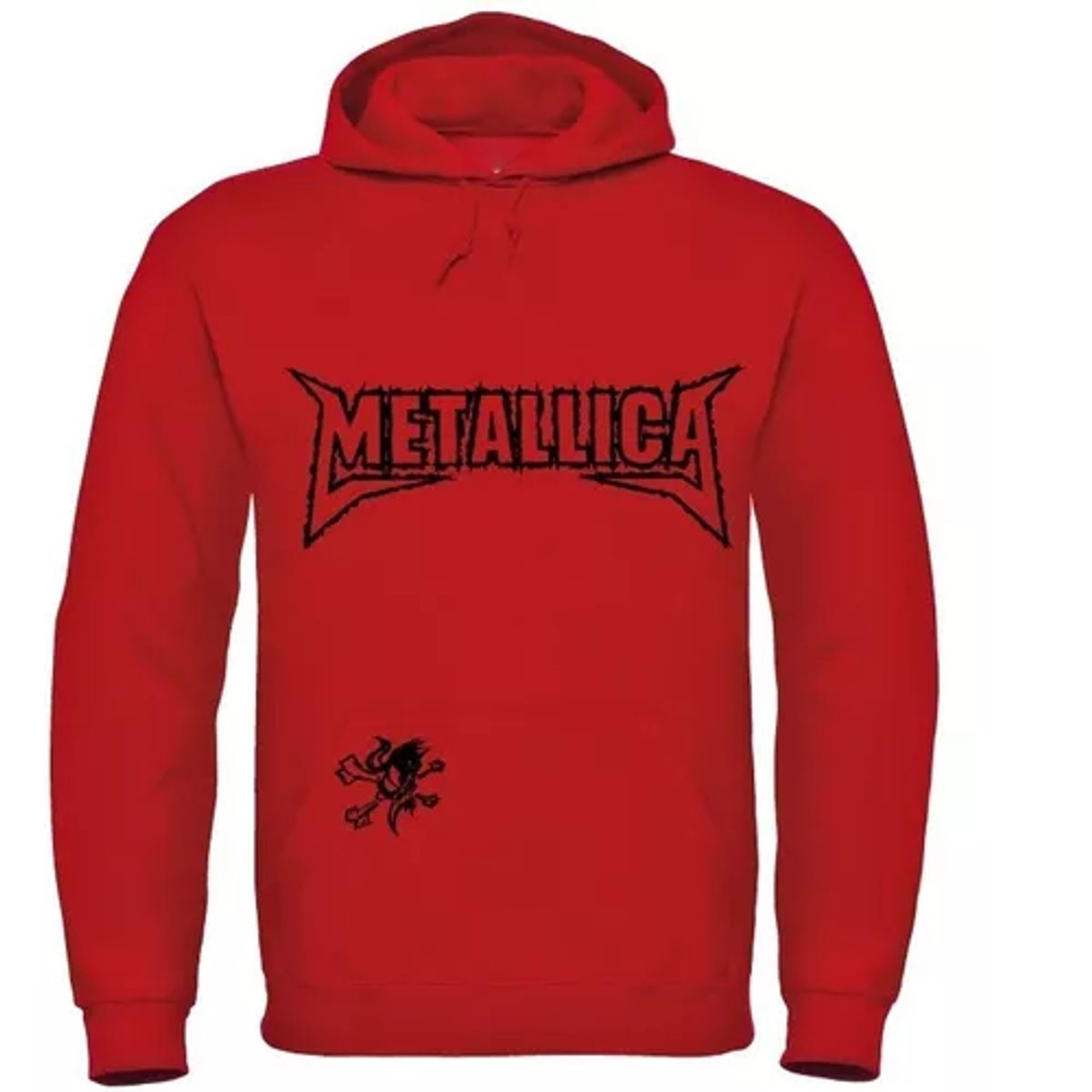 GENERICO - Polerón Con Capucha Metalica Grupo Heavy Metal NATURAL KING