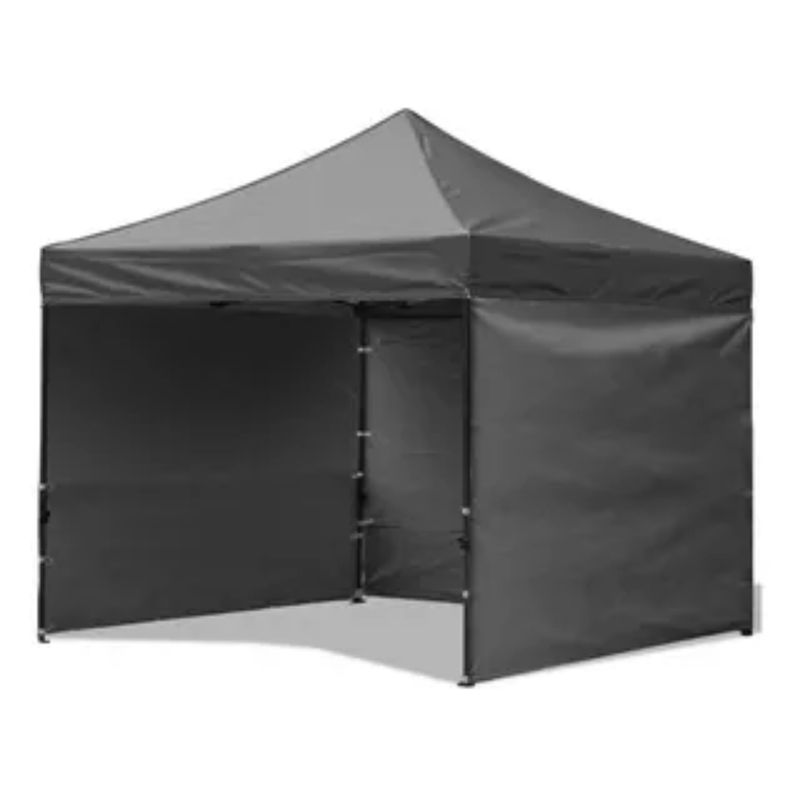 GENERICO - Toldo Plegable 3x3 Metros Con Paredes Laterales  Negro