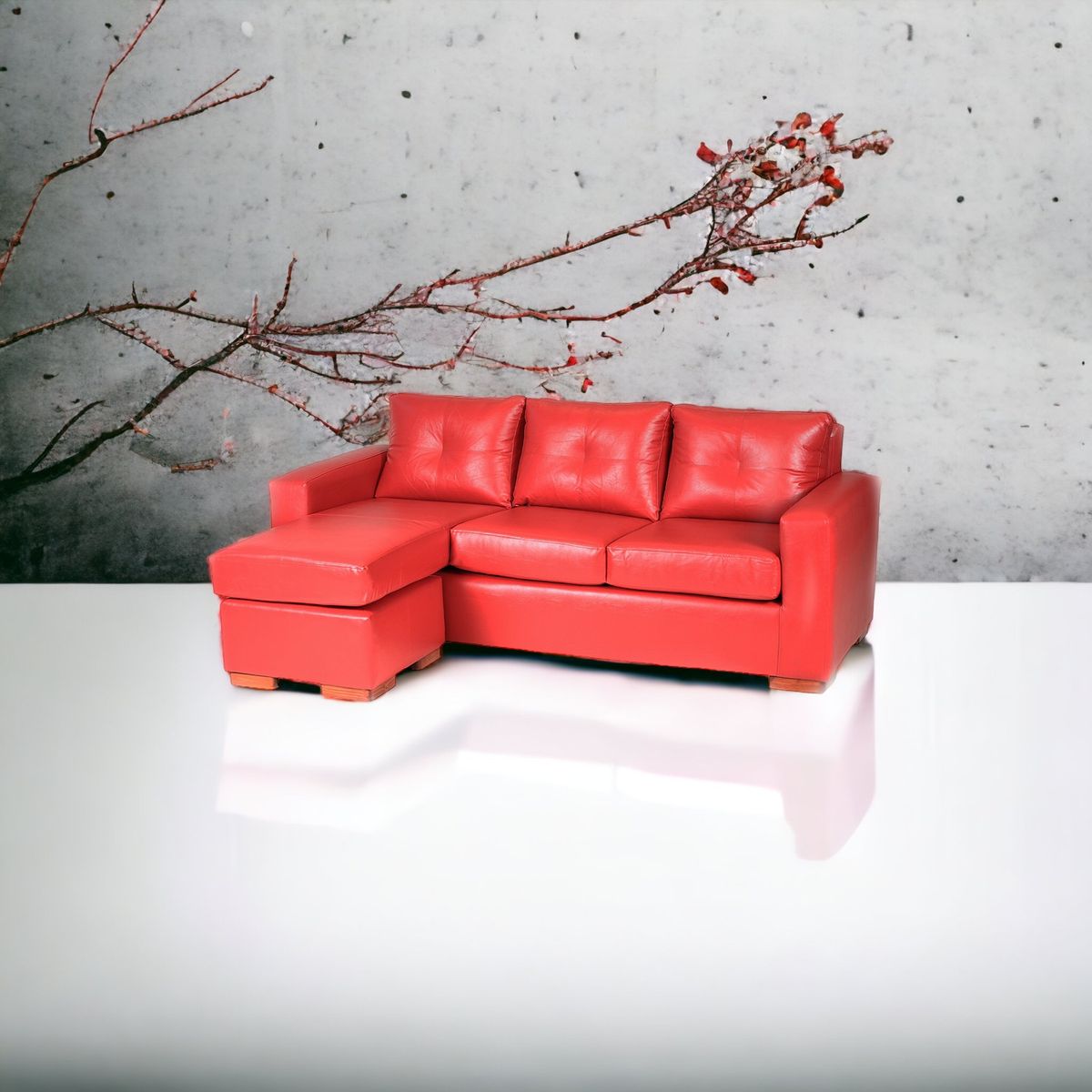 MUEBLES AMERICA - Seccional Multiposiciones Magic Pu Rojo