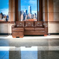 Seccional Multiposiciones Magic Pu Caramelo