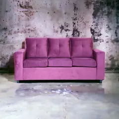 MUEBLES AMERICA - Sofá Emilia 3 Cuerpos Tela Lila