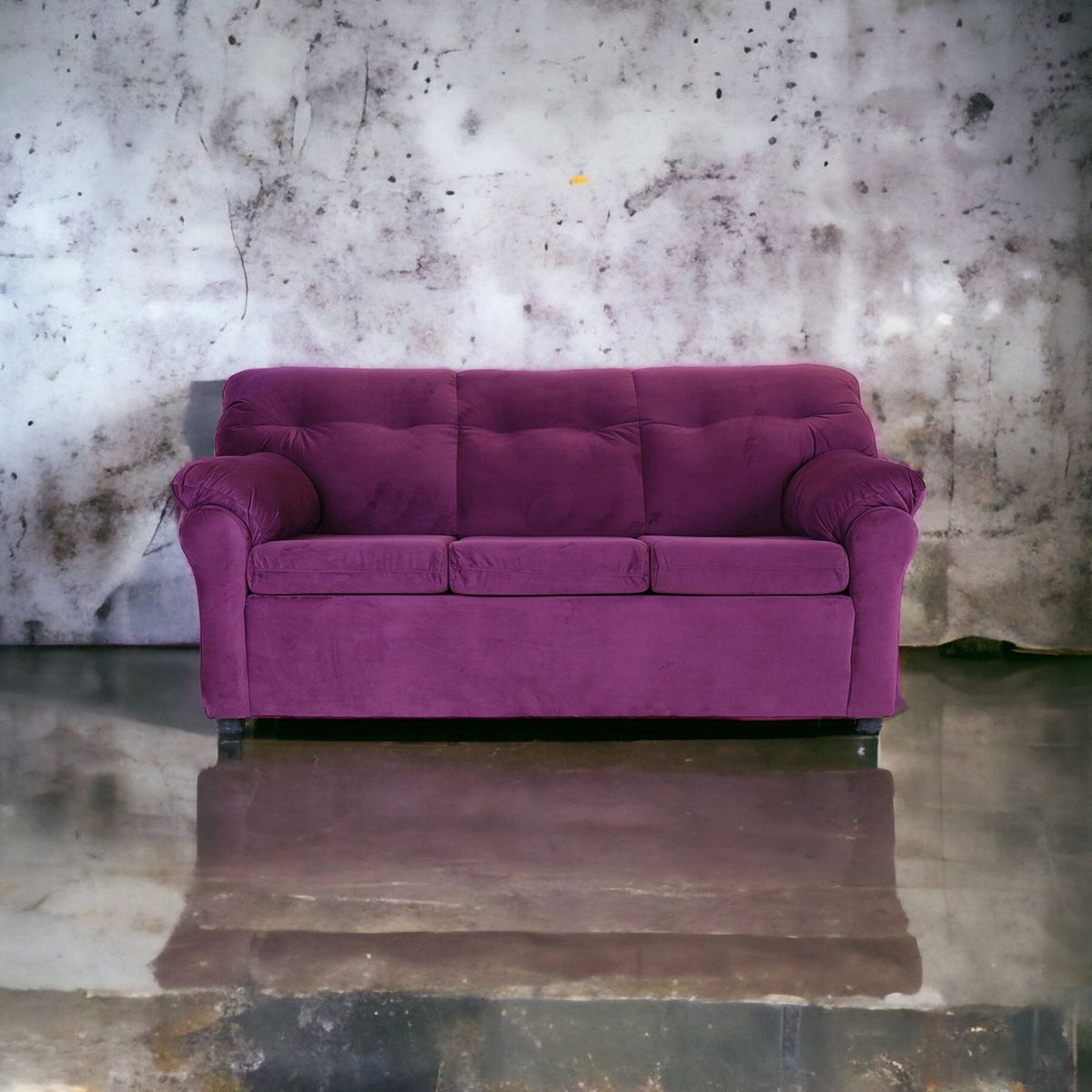 MUEBLES AMERICA - Sofá América 3 Cuerpos Tela Lila