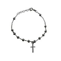 Pulsera Cruz Movible Plata Italiana 925 Mujer