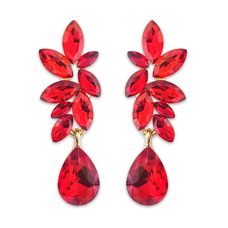 GENERICO - Aros De Fiesta En Fantasía Con Cristales Elegant