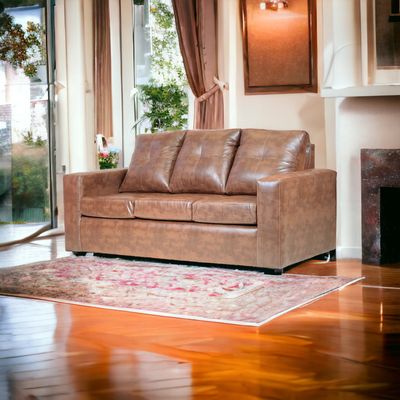 Imagen 2 del producto Sofá Emilia 3 Cuerpos Pu Caramelo