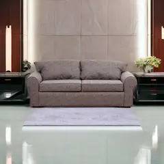 MUEBLES AMERICA - Sofá Moscú 3 Cuerpos Lino Gris