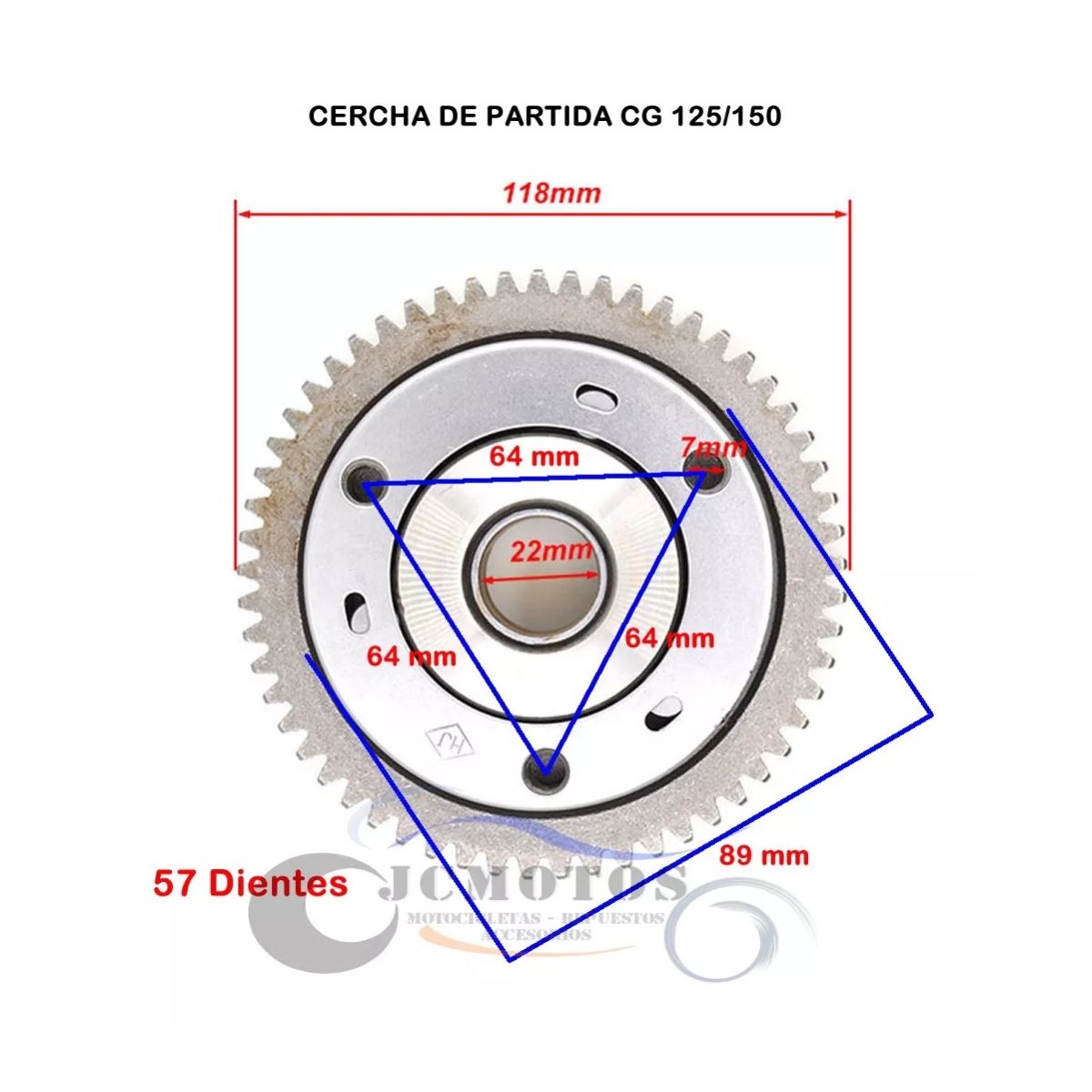GENERICO - Cercha de partida (incluye Bendix)  CG125/150