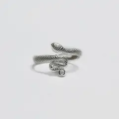 ROSETT - Anillo serpiente troquelada Plata 925