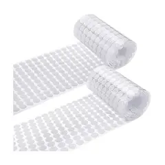 GENERICO - Velcro Autoadhesivos Circular Puntos 504 Pares Redondo Blanco